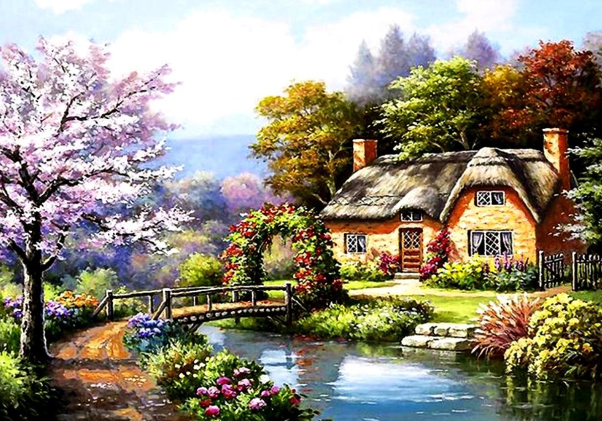 деревенский пейзаж - оригинал