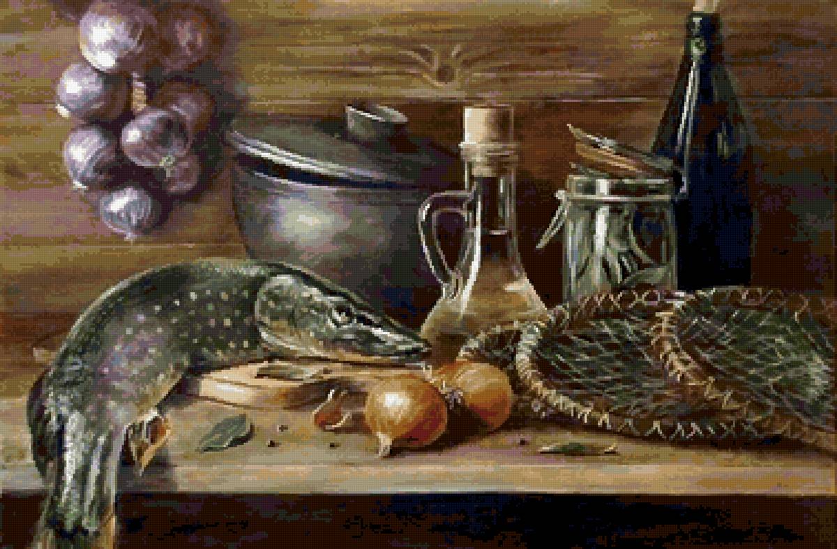 натюрморт щука - предпросмотр