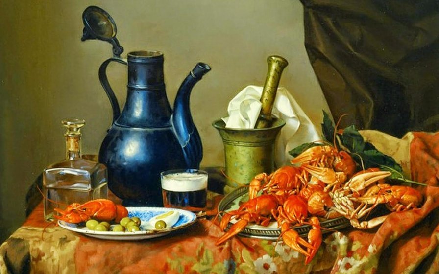 натюрморт с раками - оригинал