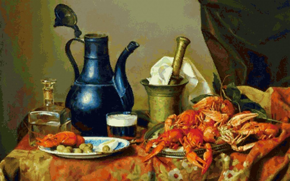 натюрморт с раками - предпросмотр