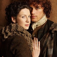 Схема вышивки «Клэр и Джейми Фрейзер»