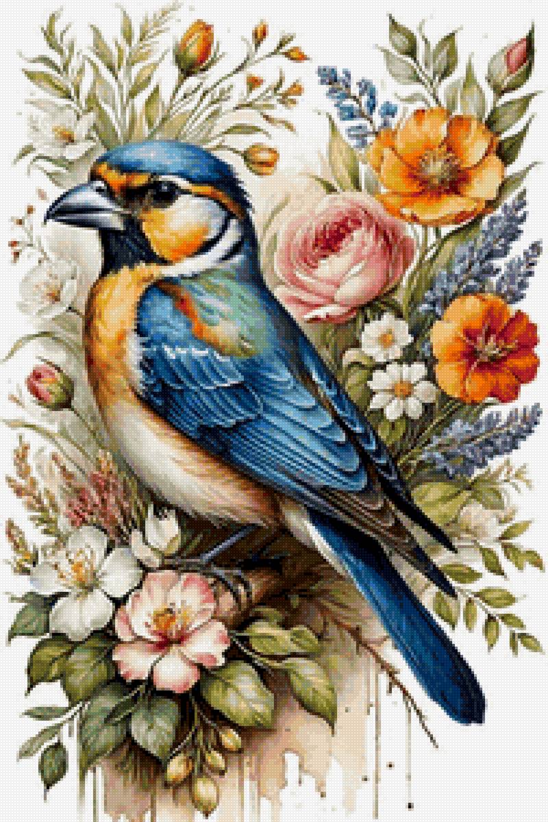 птица - рисунок - предпросмотр