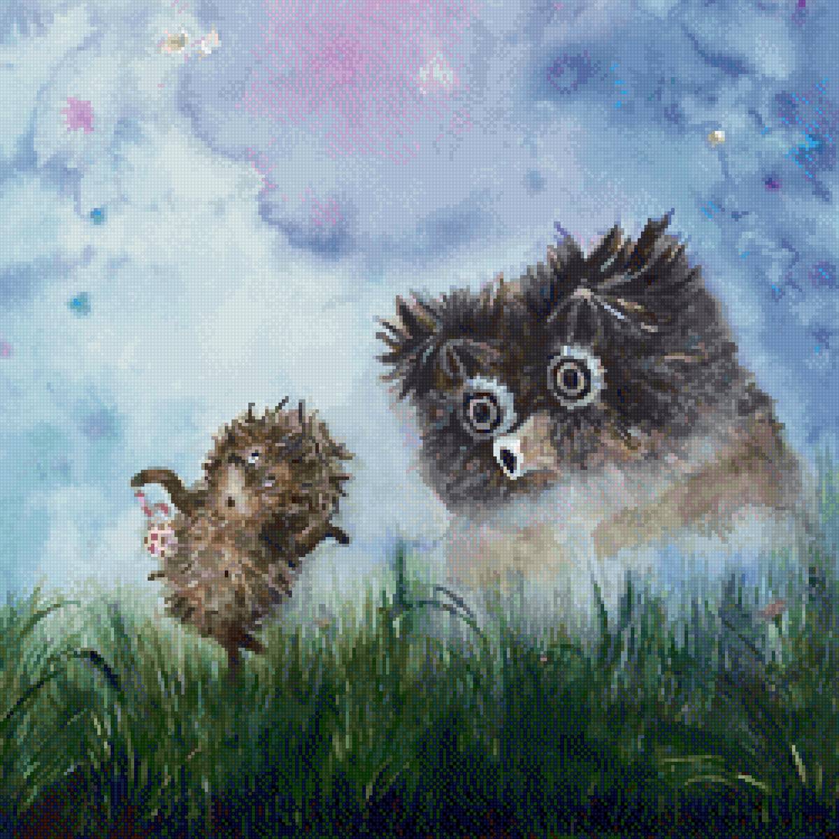 ежик в тумане - сказка, сова, ежик в тумане, туман, ежик - предпросмотр