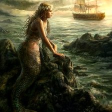 Схема вышивки «Русалка»