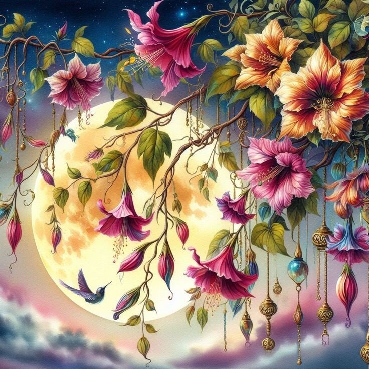 Цветущая луна - оригинал