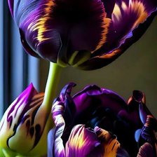 Схема вышивки «Фиолетовые тюльпаны»