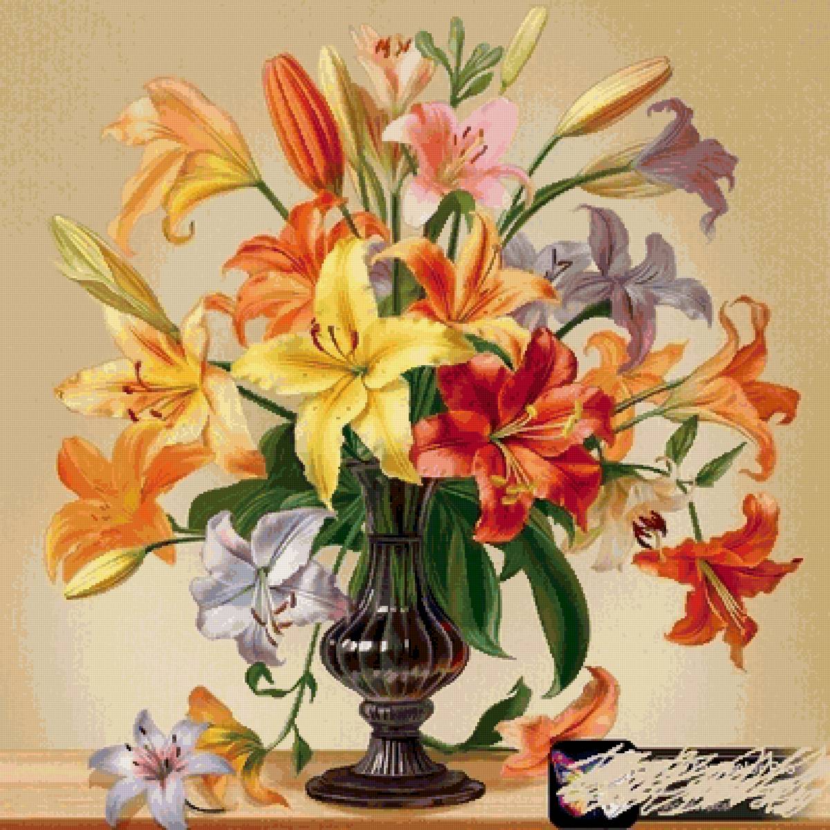 букет лилий - предпросмотр