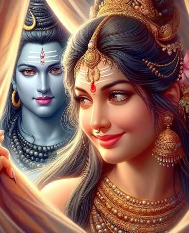 шива и парвати - шива и парвати - оригинал