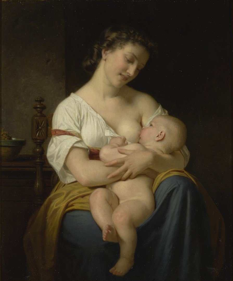 Мерль Хуго «Мать и дитя» - мать, дитя, искусство, картина, ребенок - оригинал