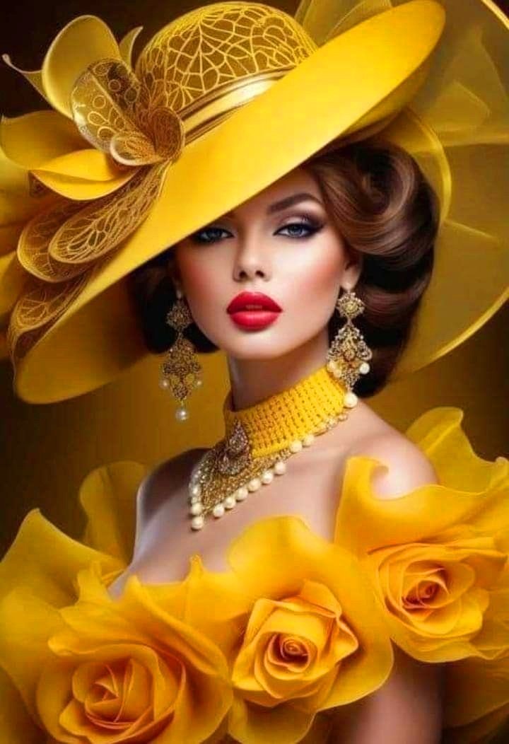 Дама в шляпе - оригинал