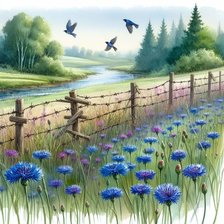 Схема вышивки «Sosirea randunicilor»