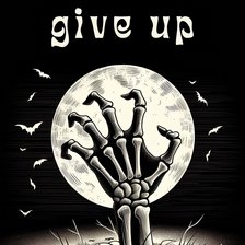 Схема вышивки «Never give up»