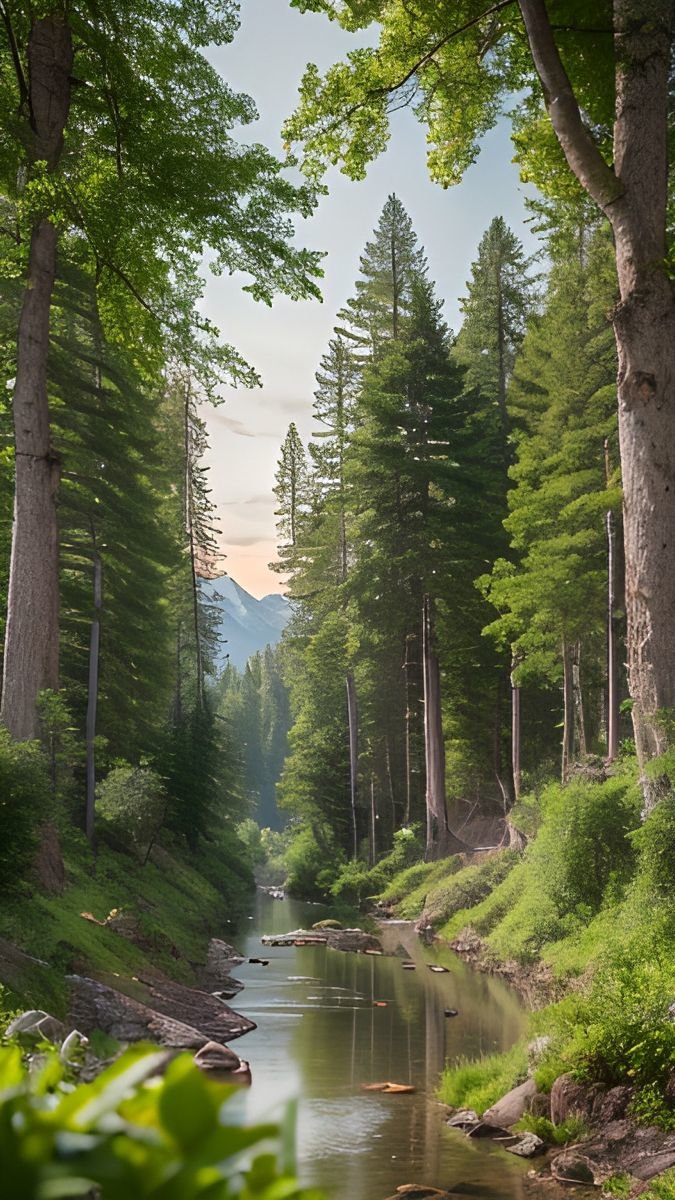 Лесной пейзаж - фотографии - оригинал