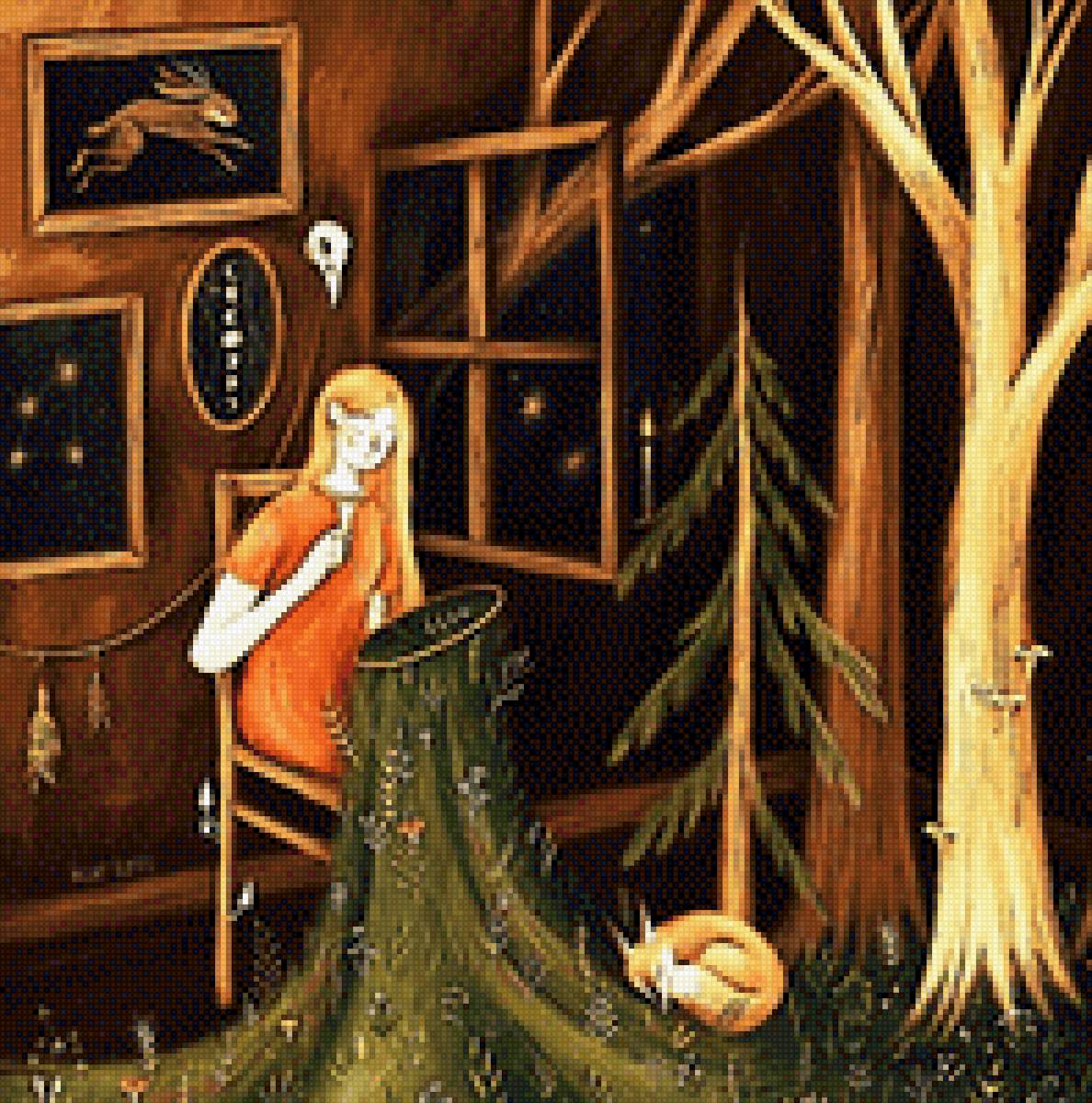 Лисья песнь - творчество, лисы, рукоделие, магия, лес - предпросмотр