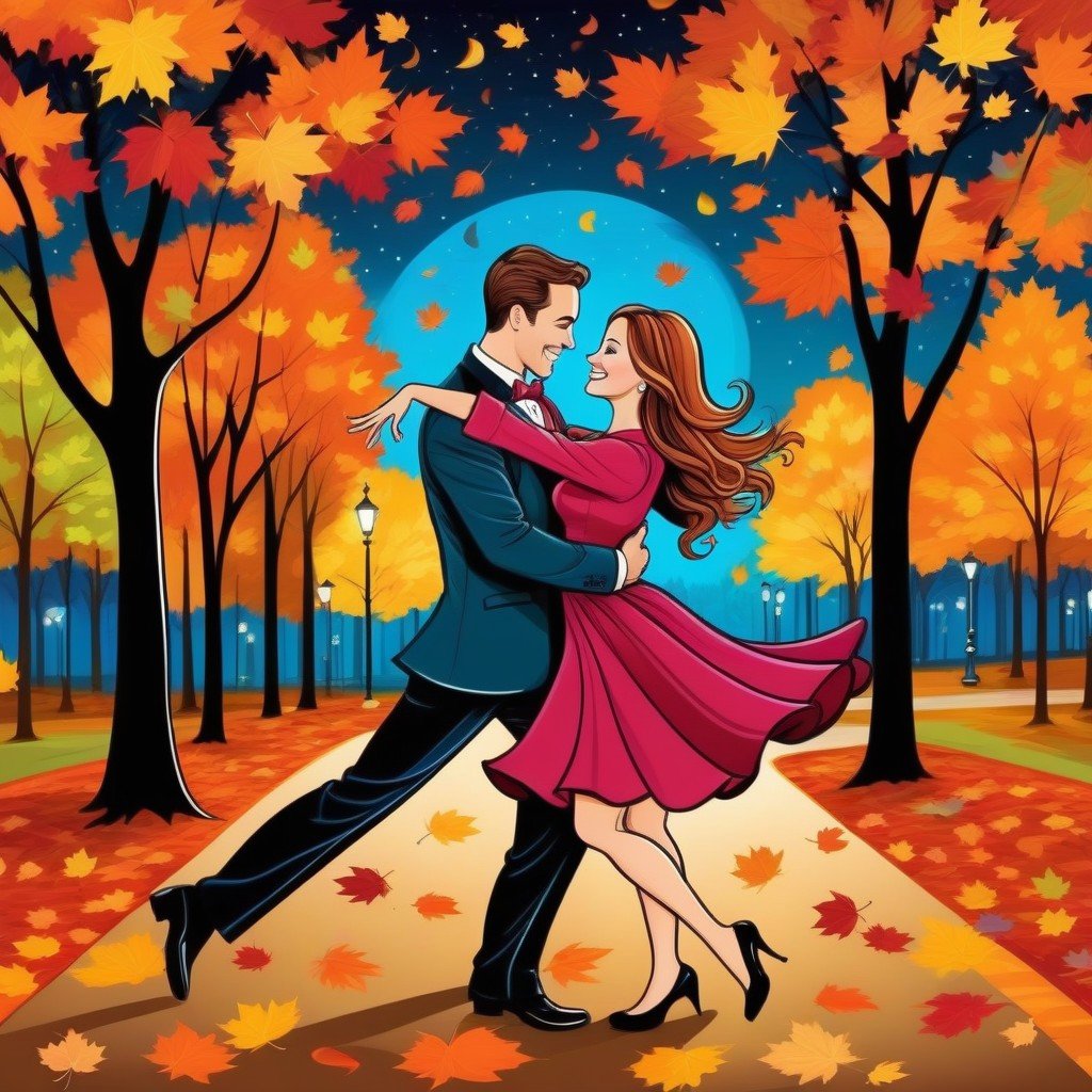 Осенний вальс - танцы, осень, романтика - оригинал