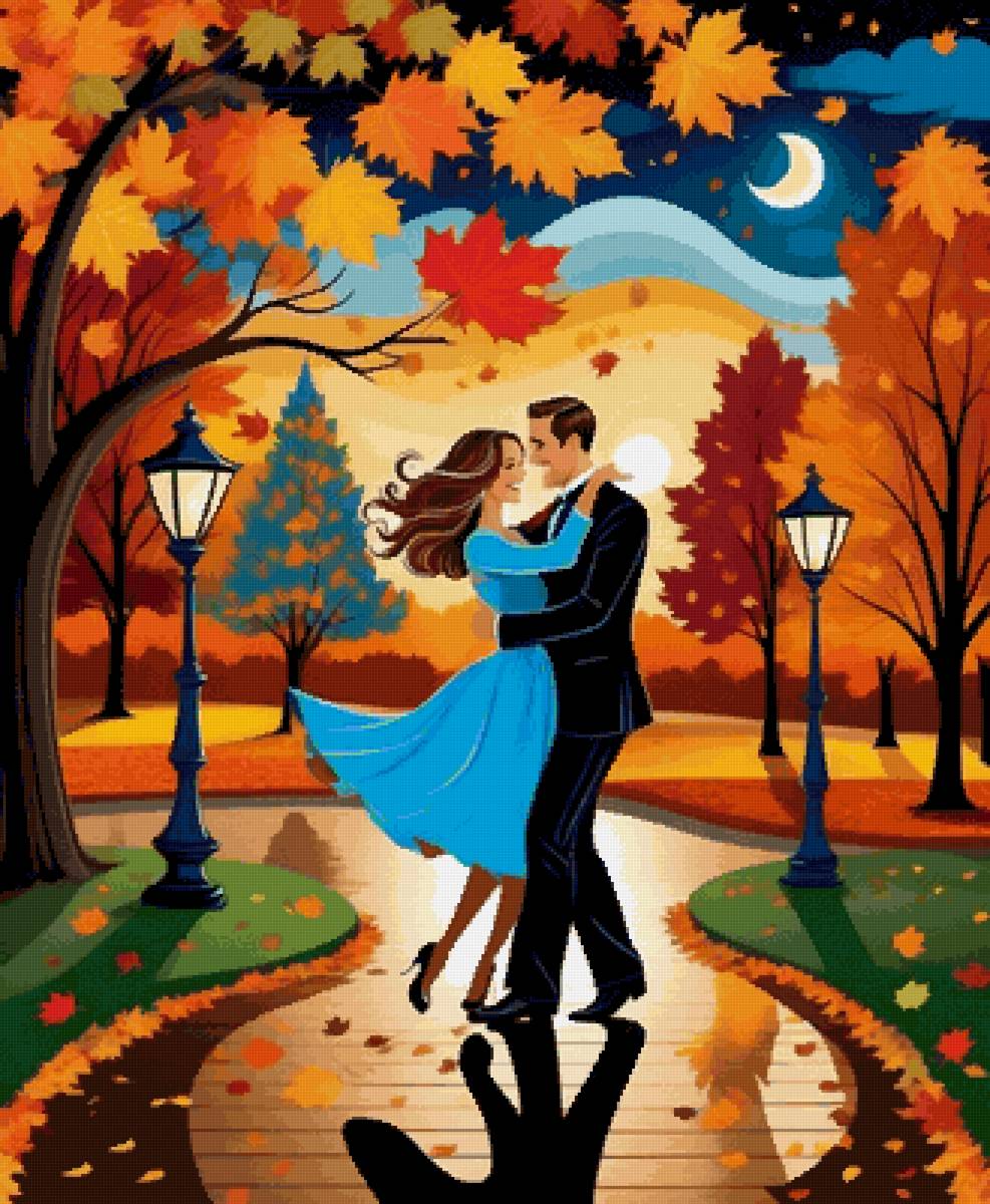 Осенний вальс 2 - осень, романтика, танец - предпросмотр