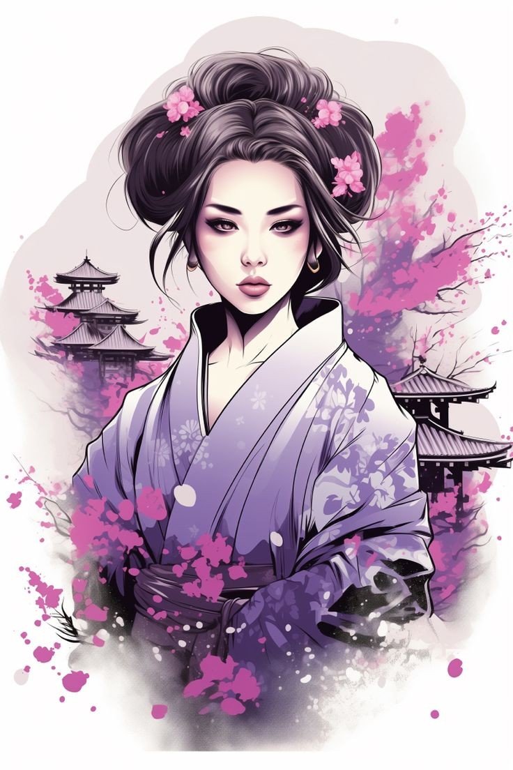 Этюд в сиреневых тонах - оригинал