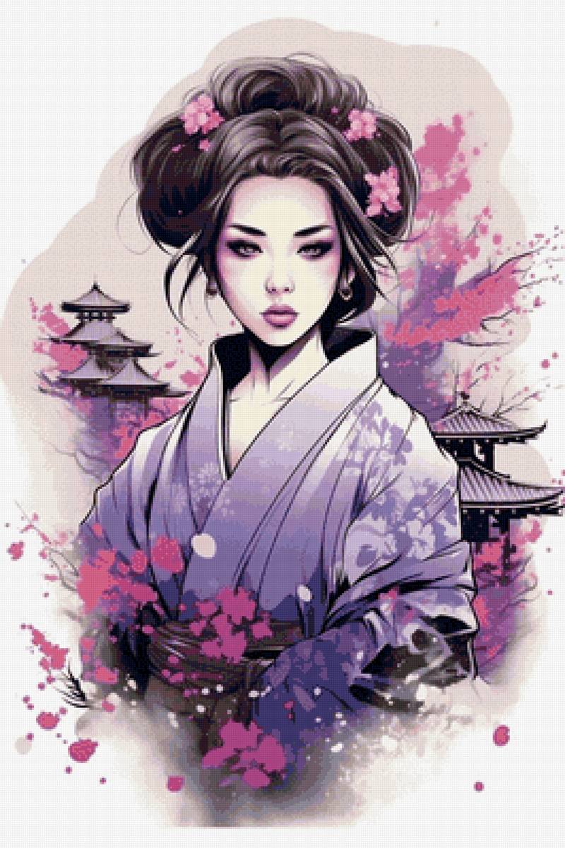 Этюд в сиреневых тонах - предпросмотр