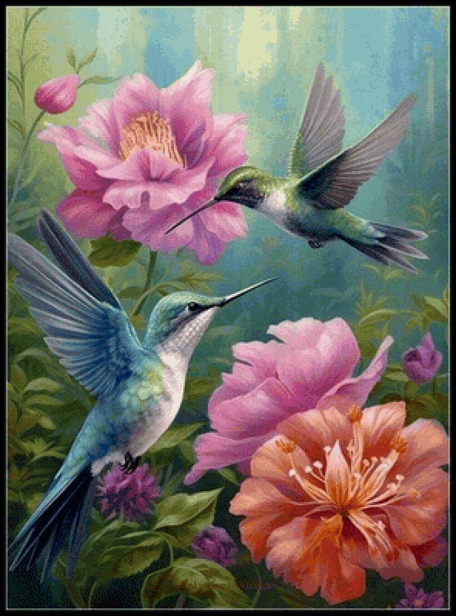 колибри - птицы, колибри - предпросмотр