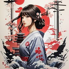 Схема вышивки «Моя Япония»