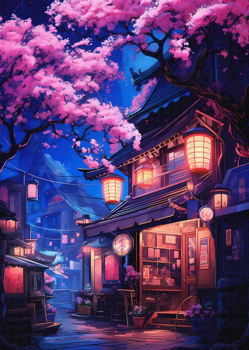 Японский домик - магазин, япония, сакура - оригинал