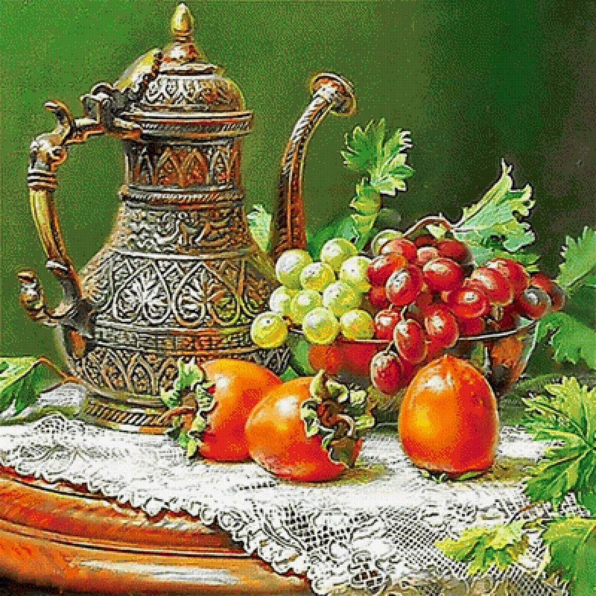 Ремейк - кувшин, хурма - предпросмотр