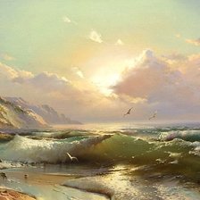 Схема вышивки «Море»