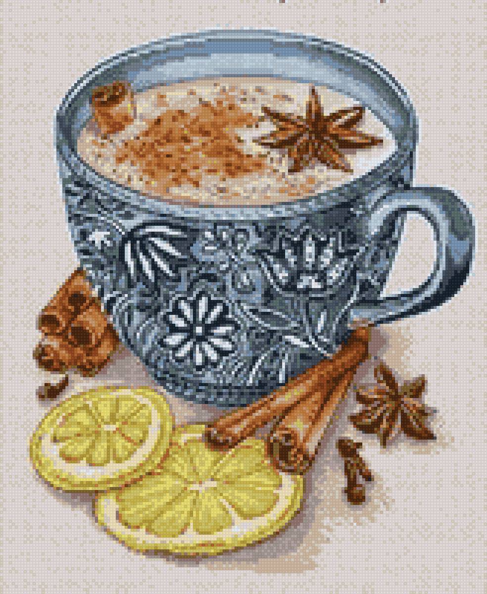 кофе с лимоном - натюрморт - предпросмотр