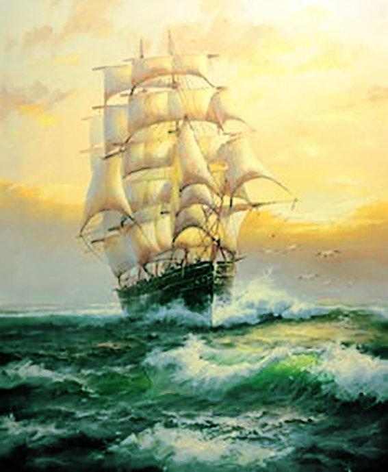 парусник5 - море, корабль - оригинал