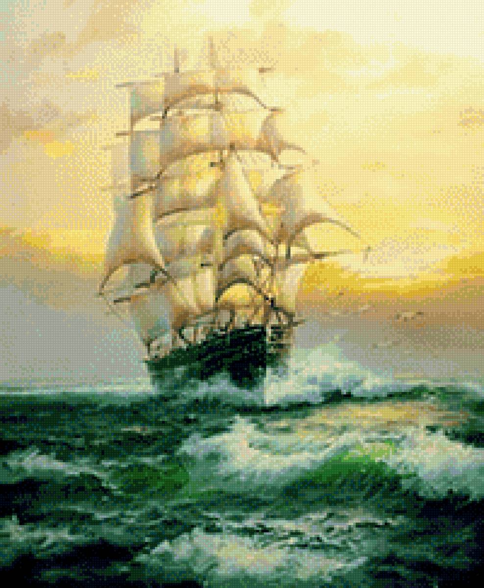 парусник5 - море, корабль - предпросмотр