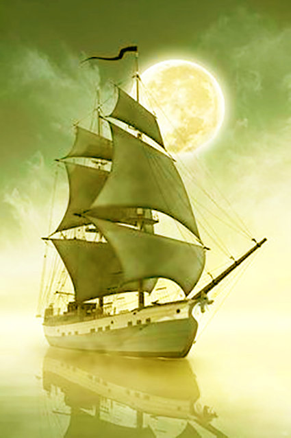 парусник6 - море, корабль - оригинал