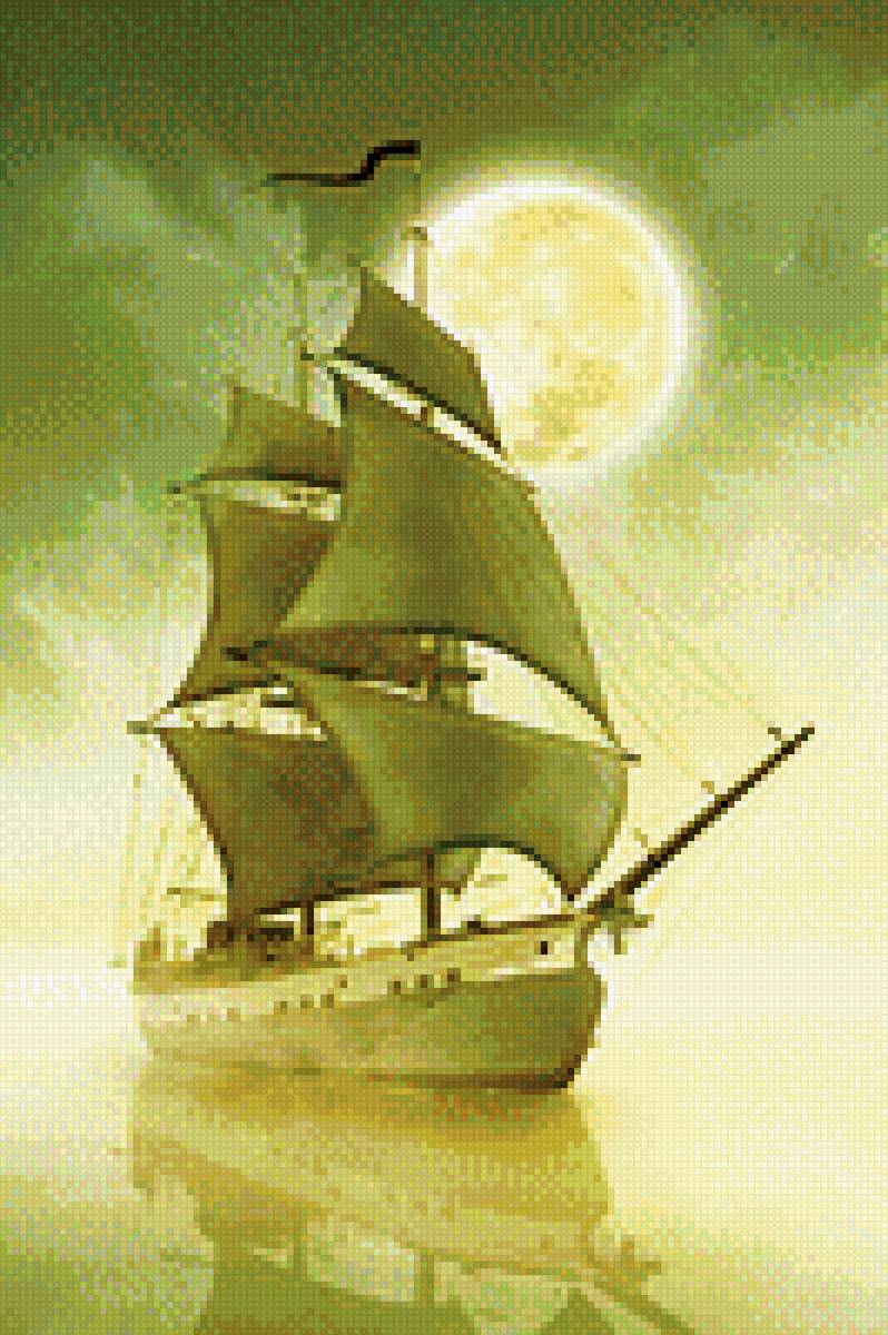 парусник6 - море, корабль - предпросмотр