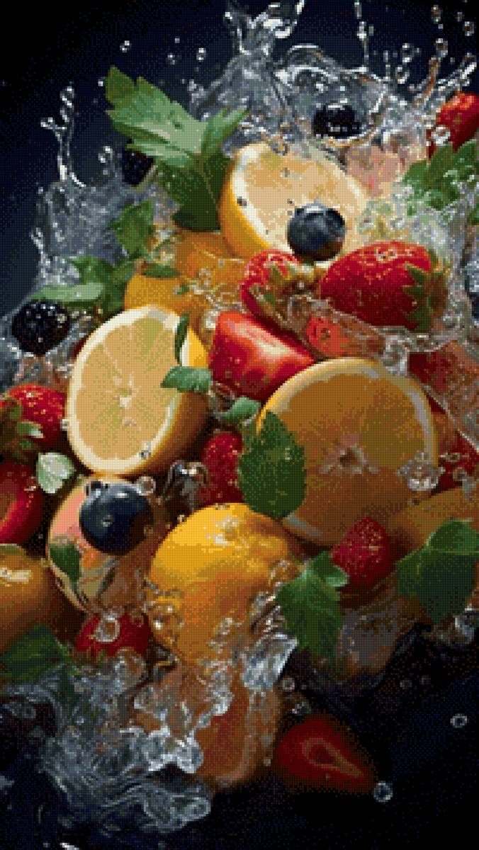 натюрморт - вода, цитрус, апельсин, кухня, фрукты, натюрморт, еда - предпросмотр