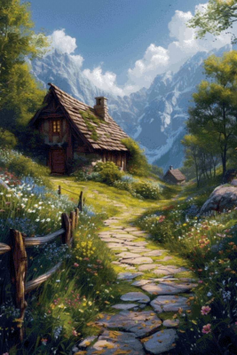 Домик в горах - фотографии - предпросмотр