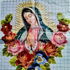 Оригинал схемы вышивки «virgen de Guadalupe» (№2777779)