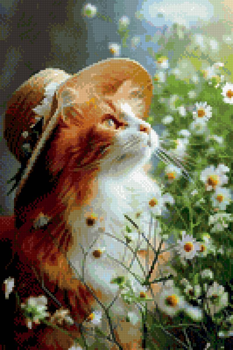 Котик в шляпе - котик, животные - предпросмотр