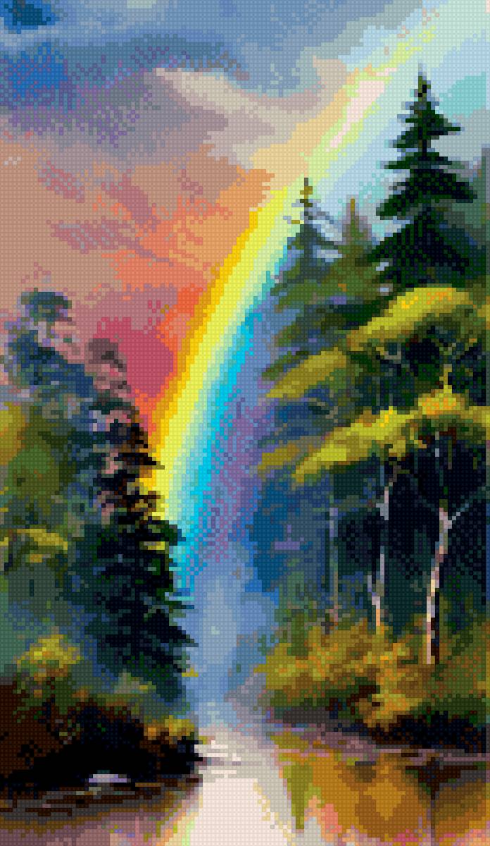 Радуга - природа - предпросмотр