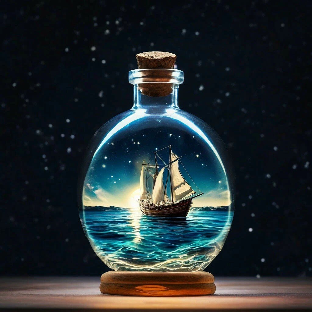 Бутылка с морем - оригинал