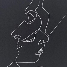 Схема вышивки «Двое»