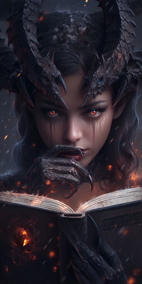 Демонесса - демон, фэнтези - оригинал