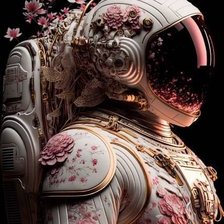 Схема вышивки «Космо с розовым»