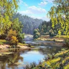 Схема вышивки «Летний пейзаж»