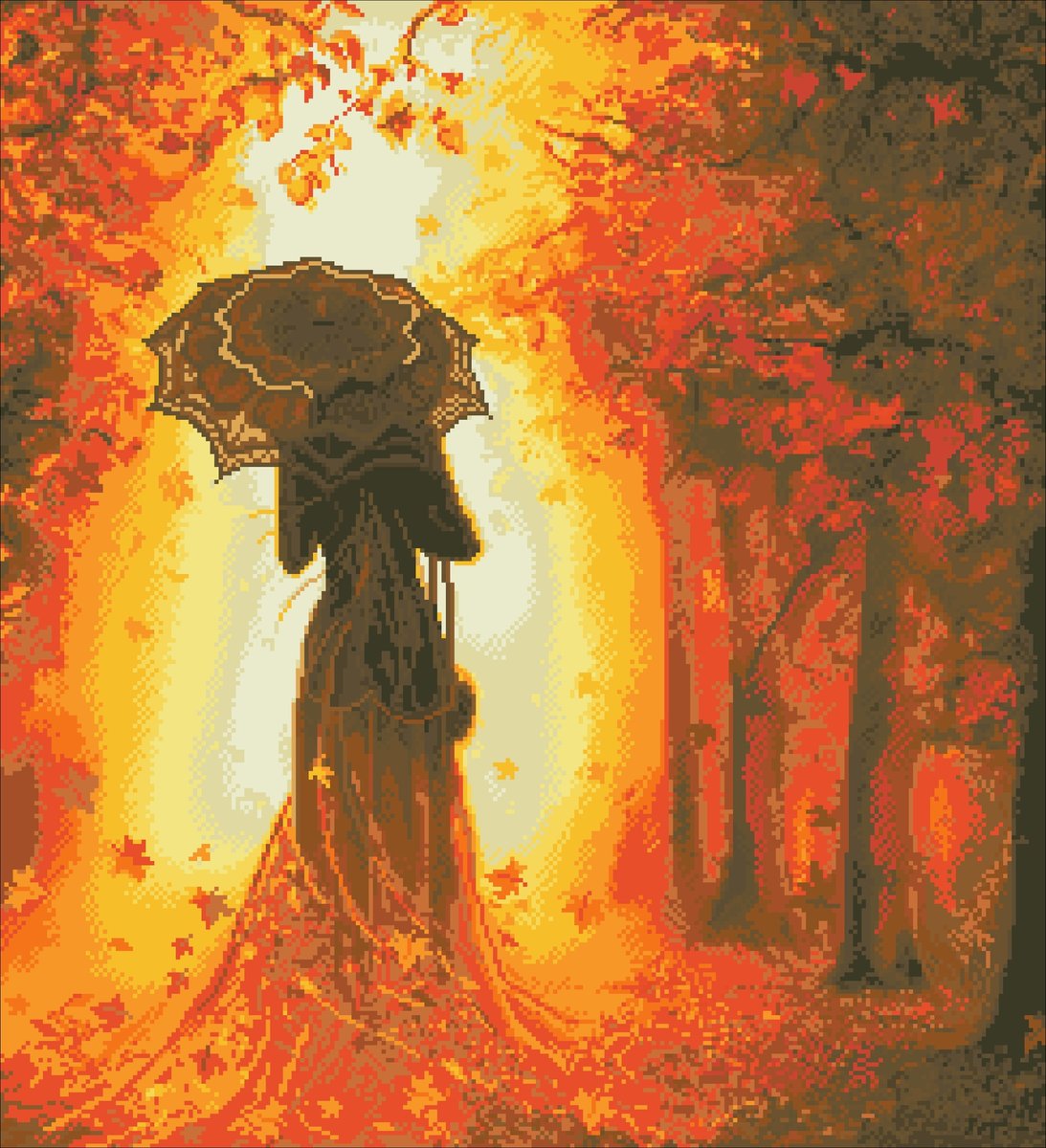 Осень прогулка - оригинал