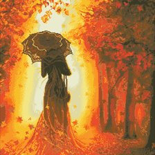 Схема вышивки «Осень прогулка»