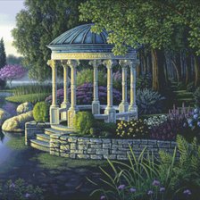 Схема вышивки «Беседка»