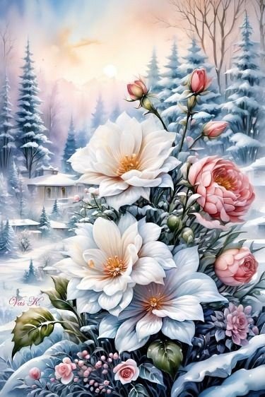 Снежная красота - оригинал