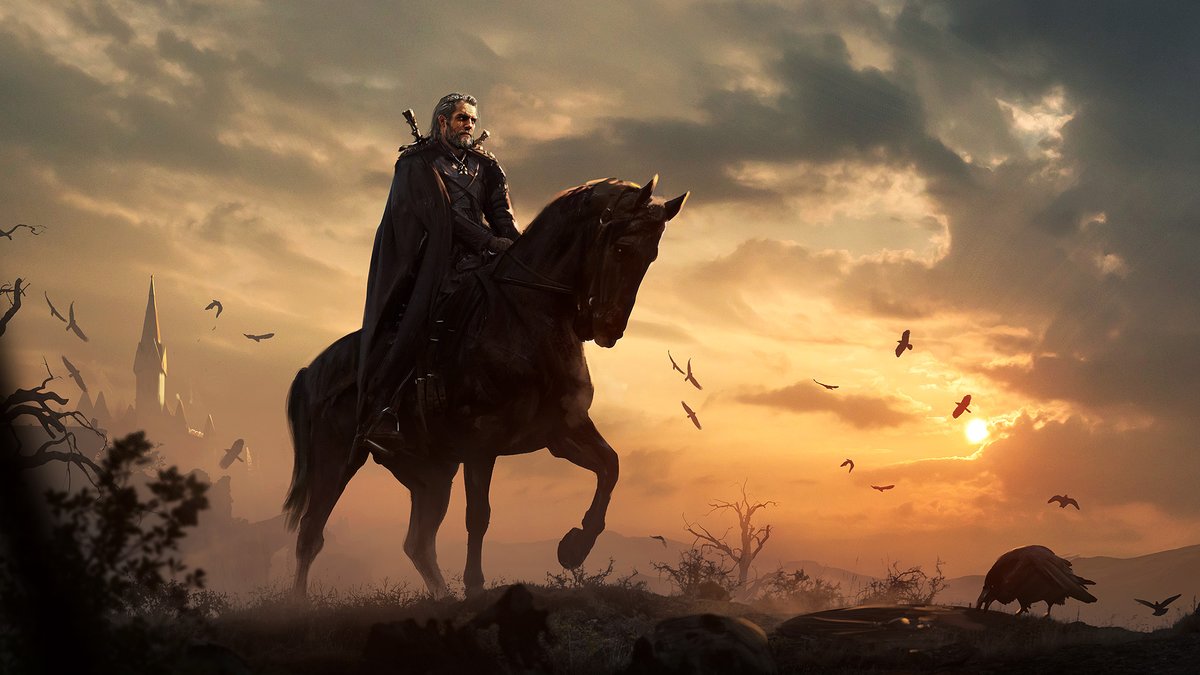 Ведьмак на Плотве - ведьмак, геральт, плотва - оригинал