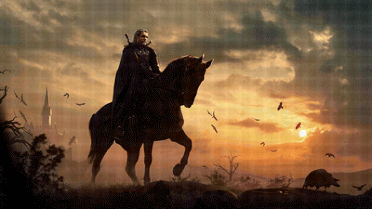 Ведьмак на Плотве - геральт, ведьмак, плотва - предпросмотр