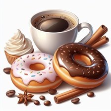 Схема вышивки «Кофе»