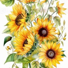 Схема вышивки «Подсолнухи»